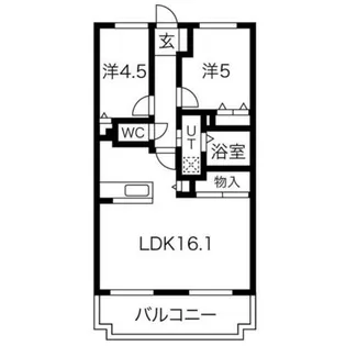 グレースコート香里園【3階】の間取り