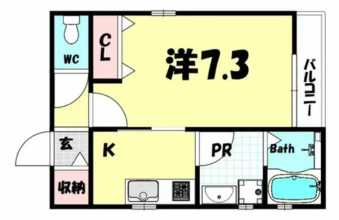 ヴェントチェーロ【1階】の間取り