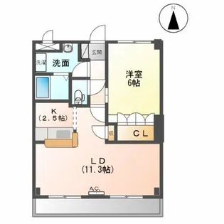 ストリーム氏神前【1階】の間取り