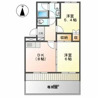 エトワール【1階】の間取り