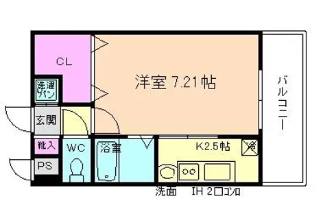 ラフォンテ十三【7階】の間取り