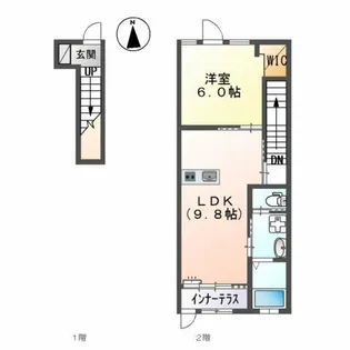 GNO.1 四方良【2階】の間取り