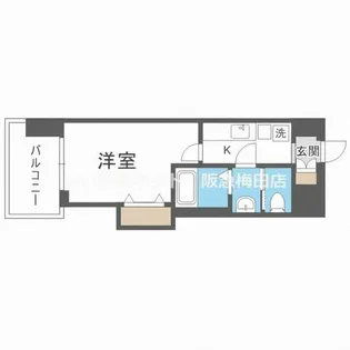 Luxe新大阪EAST II【4階】の間取り