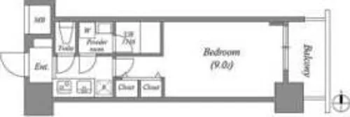 スプランディッド淀屋橋DUE【2階】の間取り