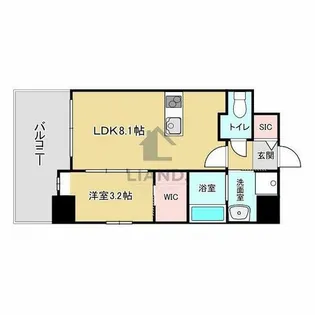 アルティザ博多ミッドシティ【14階】の間取り