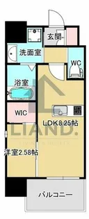 リファレンス竹下駅前【8階】の間取り