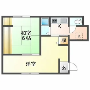 ユーホーム西明石【2階】の間取り