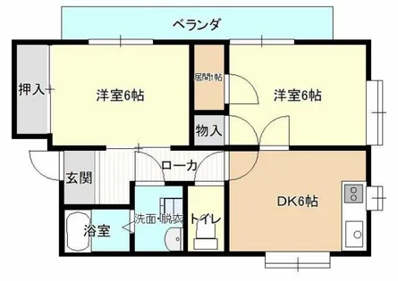 ニャーメゾン【101号室】の間取り