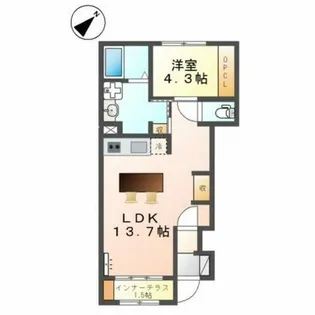 N.pua (エヌ.プア)【1階】の間取り