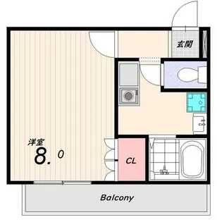 テイエスビル須磨【4階】の間取り