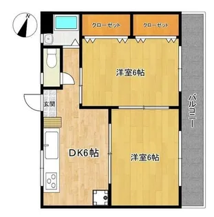 橋本ビル【202号室】の間取り