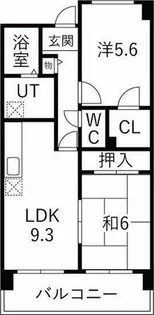 ベルメゾン堺【302号室】の間取り