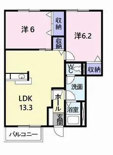 アメニティカスガⅠ【1階】の間取り