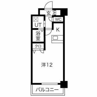 エスリード西小路御池【2階】の間取り