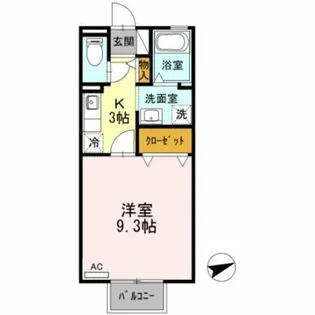 ルーチェ錦 B棟【2階】の間取り