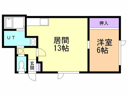 ドエル築地【101号室】の間取り