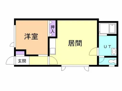 ドエル築地【102号室】の間取り