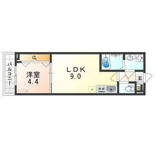 ジーメゾン春木旭町【1階】の間取り