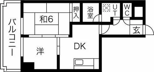 レジデンス泉【6階】の間取り