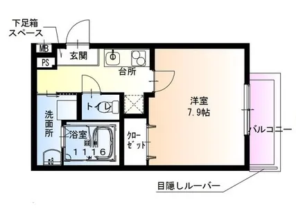 1Kの間取り画像