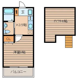 リバーフェアリー吉塚【203号室】の間取り