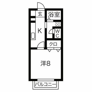 サン・FRIENDS藤島【1階】の間取り