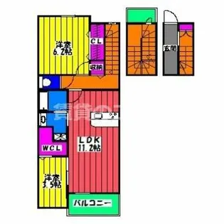 カンポドーロ【302号室】の間取り