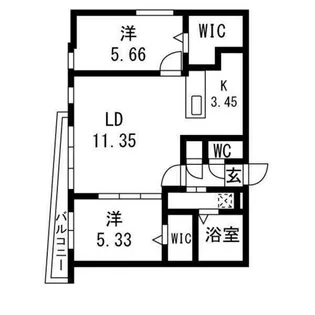 Warmth Inn 南4条【2階】の間取り