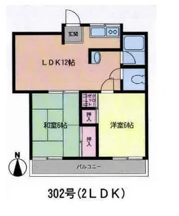 CLEO石坪【302号室】の間取り