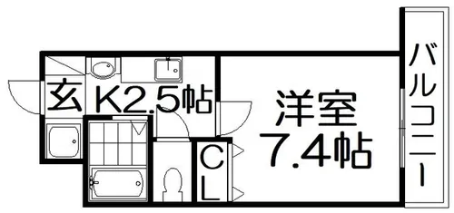 M’PLAZA香里壱番館【7階】の間取り