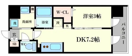 アーバネックス新町【3階】の間取り