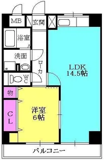 クレッセントイマヅ【601号室】の間取り