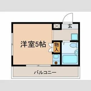 ナカハラビル【5A号室】の間取り