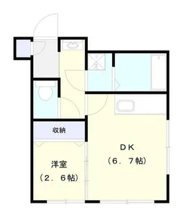 ラムズ西岡【207号室】の間取り