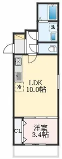 F+style浜寺石津町西3号館【2階】の間取り