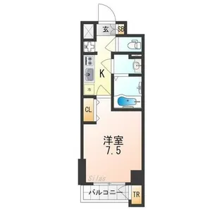 グラマシー京都【9階】の間取り