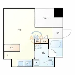 GRAND STEADY徳井町【7階】の間取り