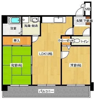 エンゼルハイツ【3階】の間取り