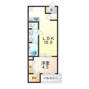 F+style高見の里2号館【1階】の間取り