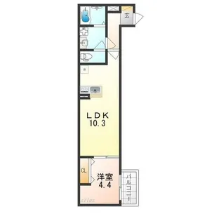 F+style高見の里2号館【1階】の間取り
