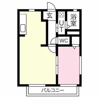 シティハイツWAKAGOⅡ【1階】の間取り