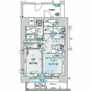 プレサンスレイズ金山アクス【10階】の間取り