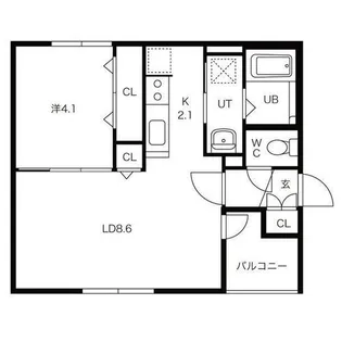 セイ・ルシード発寒【1階】の間取り