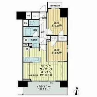 オープンレジデンシア泉【3階】の間取り