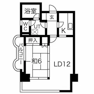 錦ハーモニービル【6階】の間取り