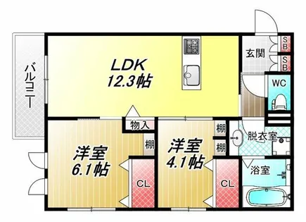 Celeste B棟【3階】の間取り