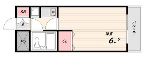 ステーションプラザ神戸西【4階】の間取り