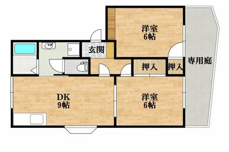 ニューバリーハイツ【2階】の間取り
