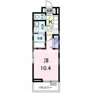 ディアコート此花【1階】の間取り