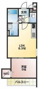 フォレストクリエオーレ宮前町弐番館【1階】の間取り